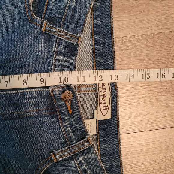 Vtg Zana Di Jeans Size 9 10 Flare High Rise Dragon Fly Embroidered 80's 90's - Picture 8 of 10